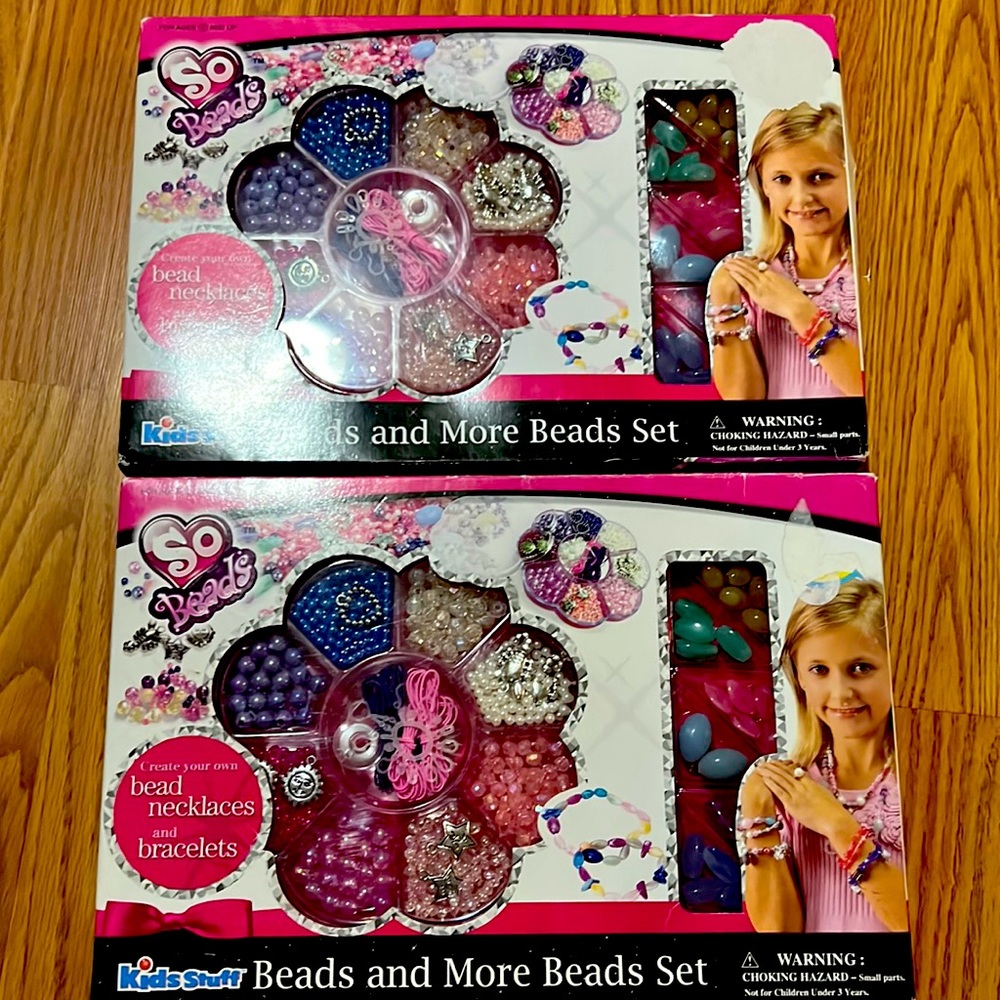 So Beads kids stuff Beads and more beads set  (2 box) new